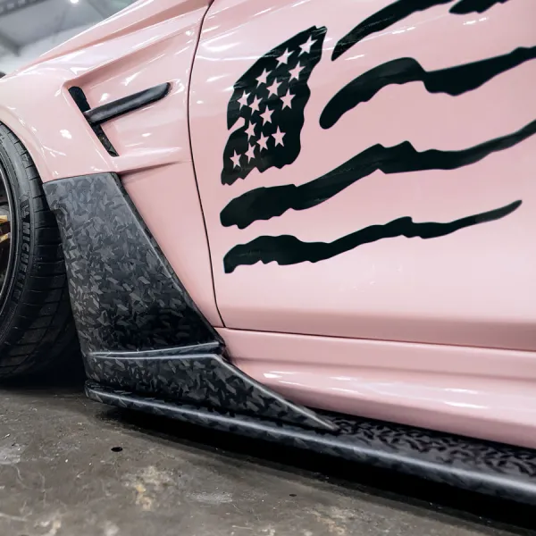 2x Pair Side USA Flag v3 Stars and Stripes Freedom Liberty American Pride Heritage Patriotic US Army Air Force Navy Marines Military Distressed Grunge Car Vinyl Sticker Decal>